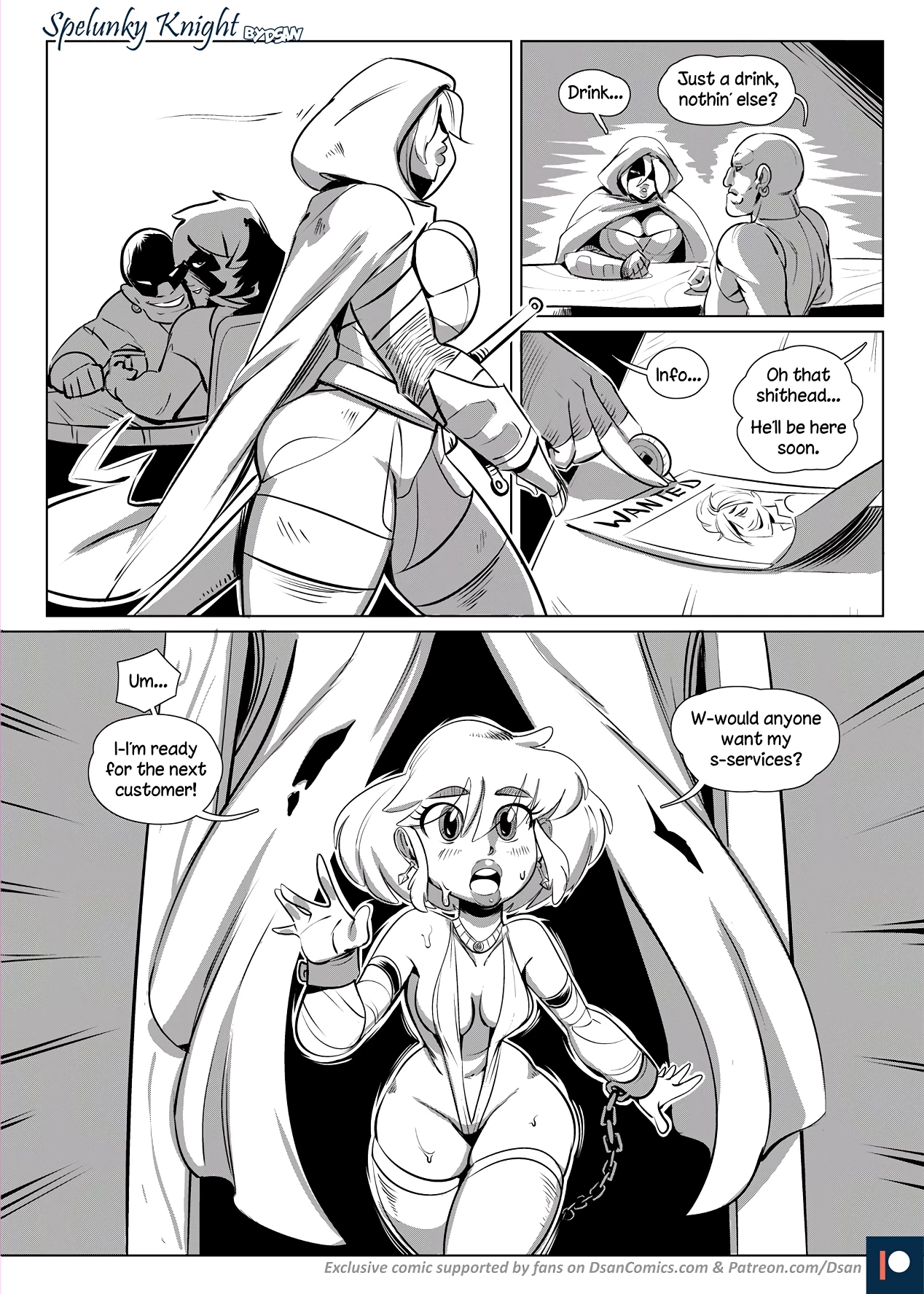 Spelunky Knight porn comic picture 3
