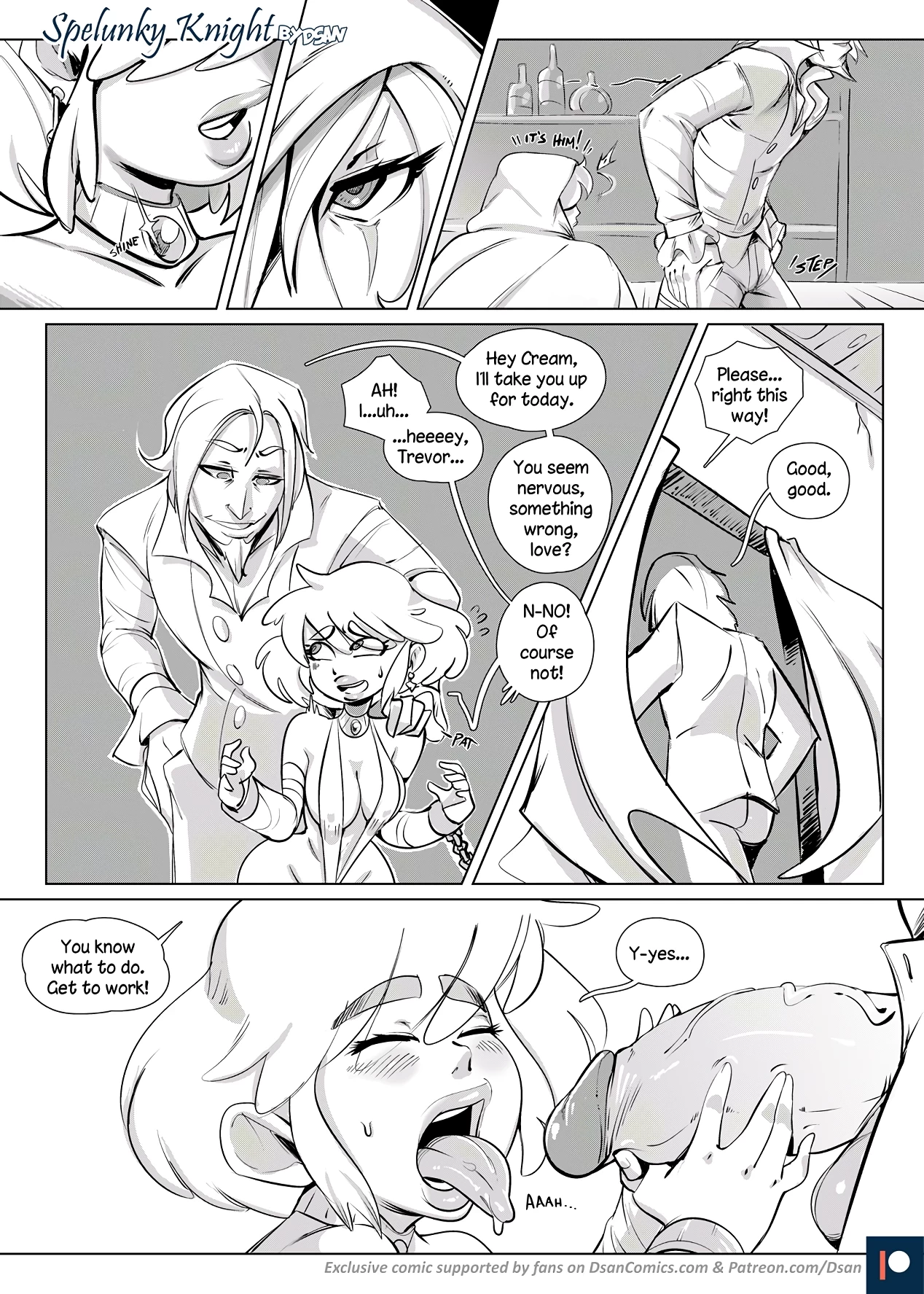 Spelunky Knight porn comic picture 4