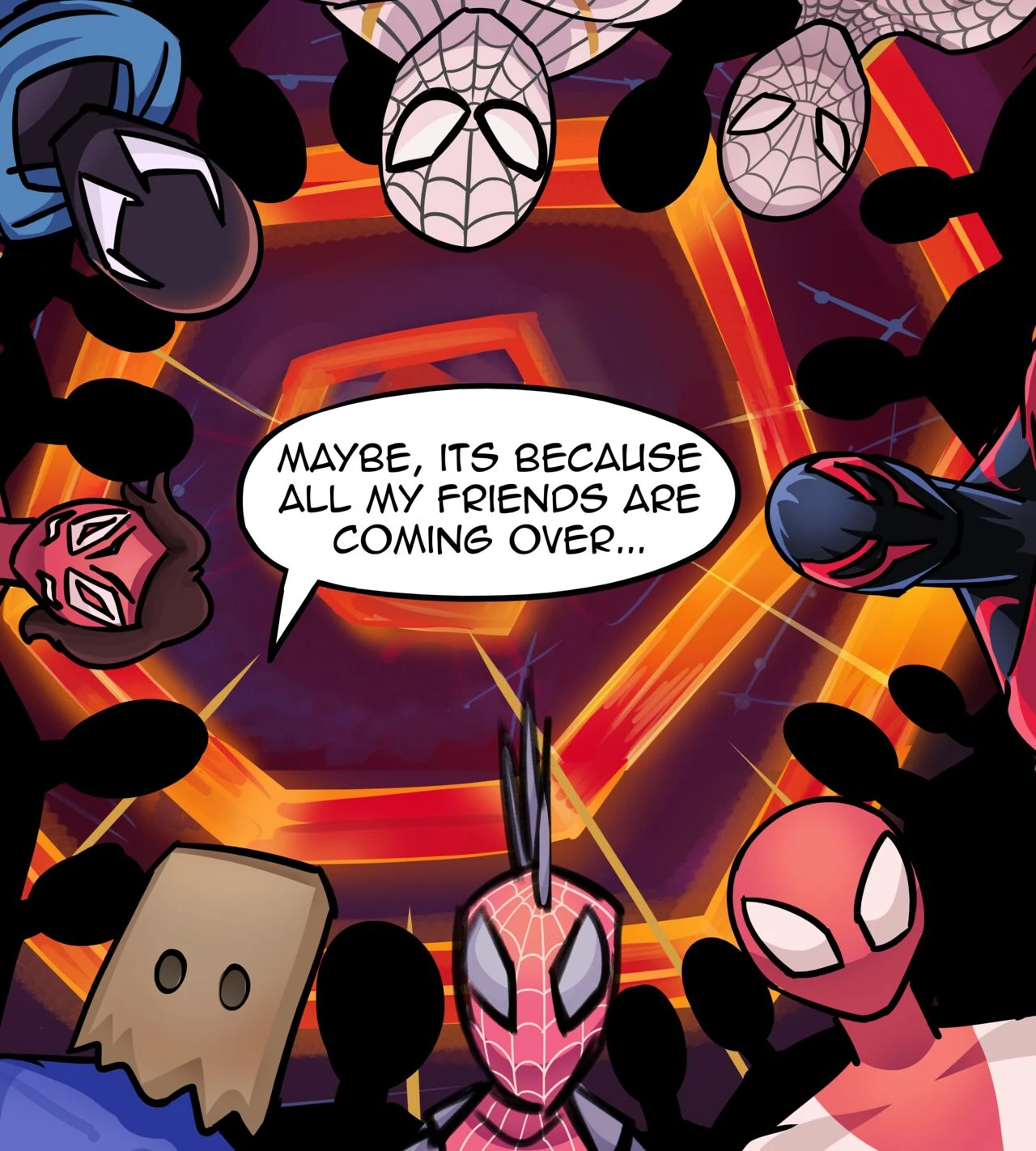Spider Gwen fucks the Spiderverse porn comic picture 11