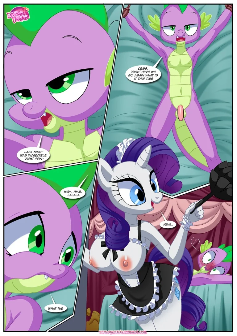 Spike's ultimate fantasy or the dragon king's harem porn comic picture 13