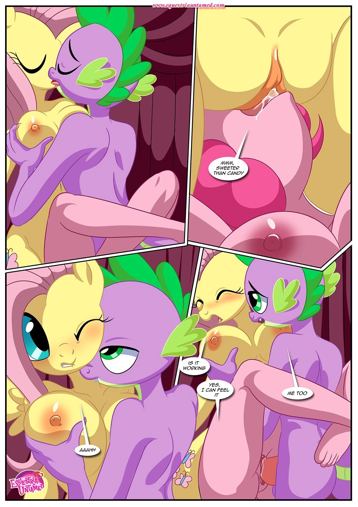 Spike's ultimate fantasy or the dragon king's harem porn comic picture 35
