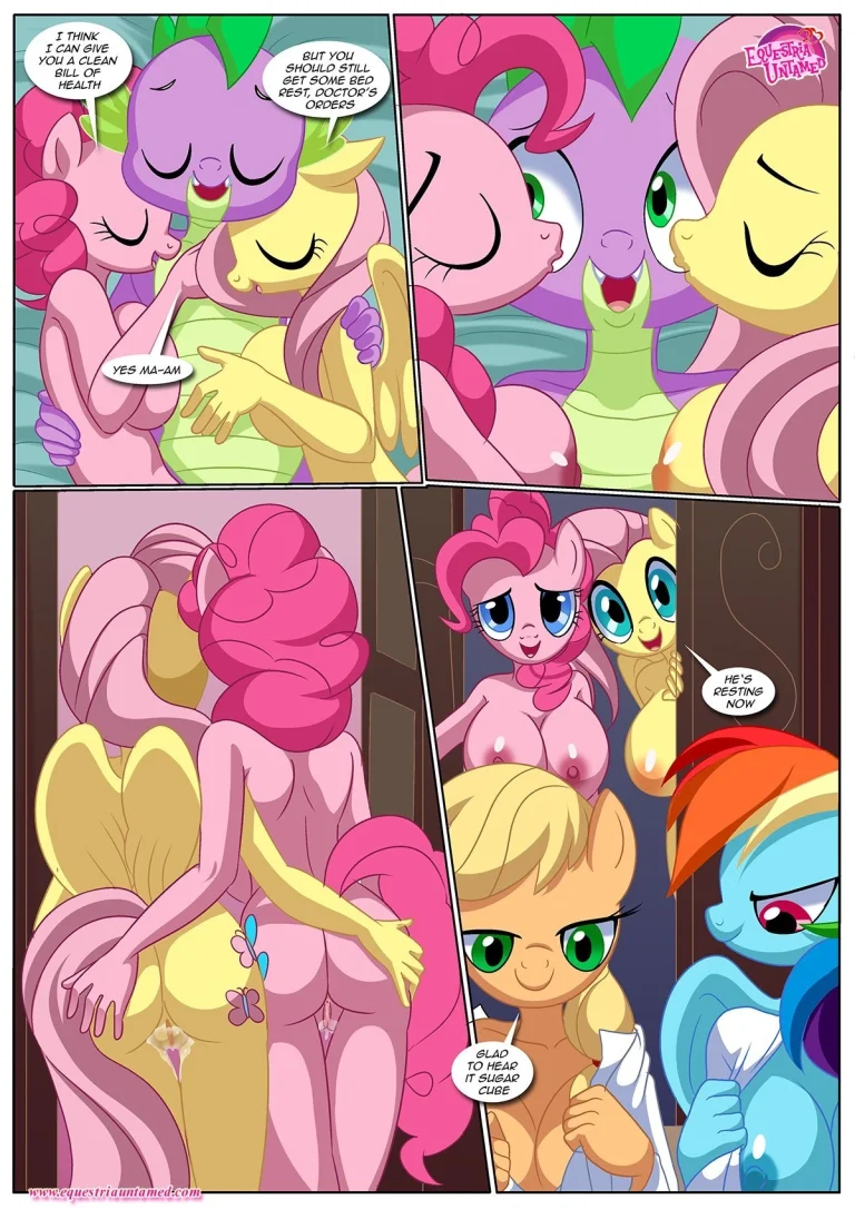 Spike's ultimate fantasy or the dragon king's harem porn comic picture 40