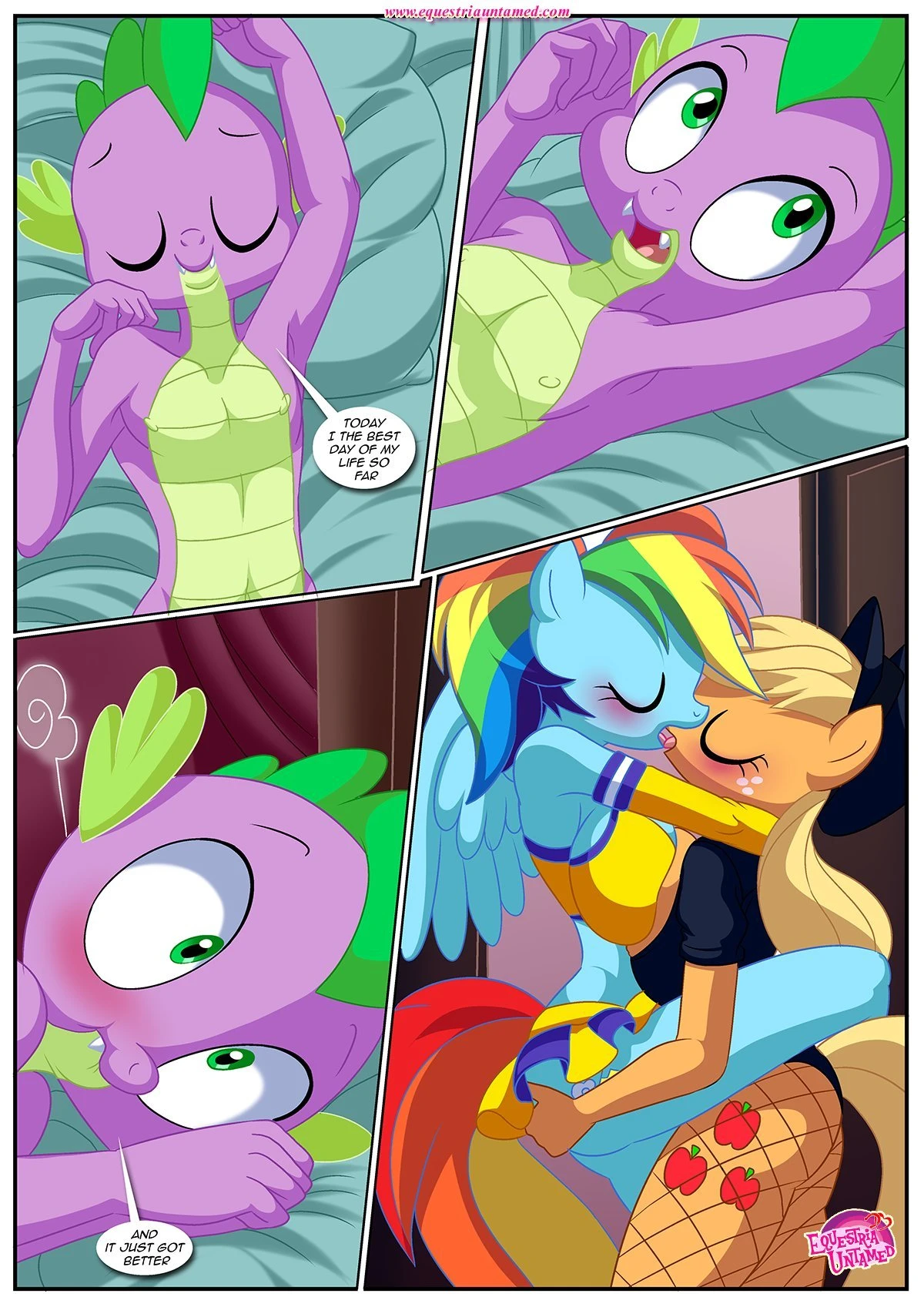 Spike's ultimate fantasy or the dragon king's harem porn comic picture 42