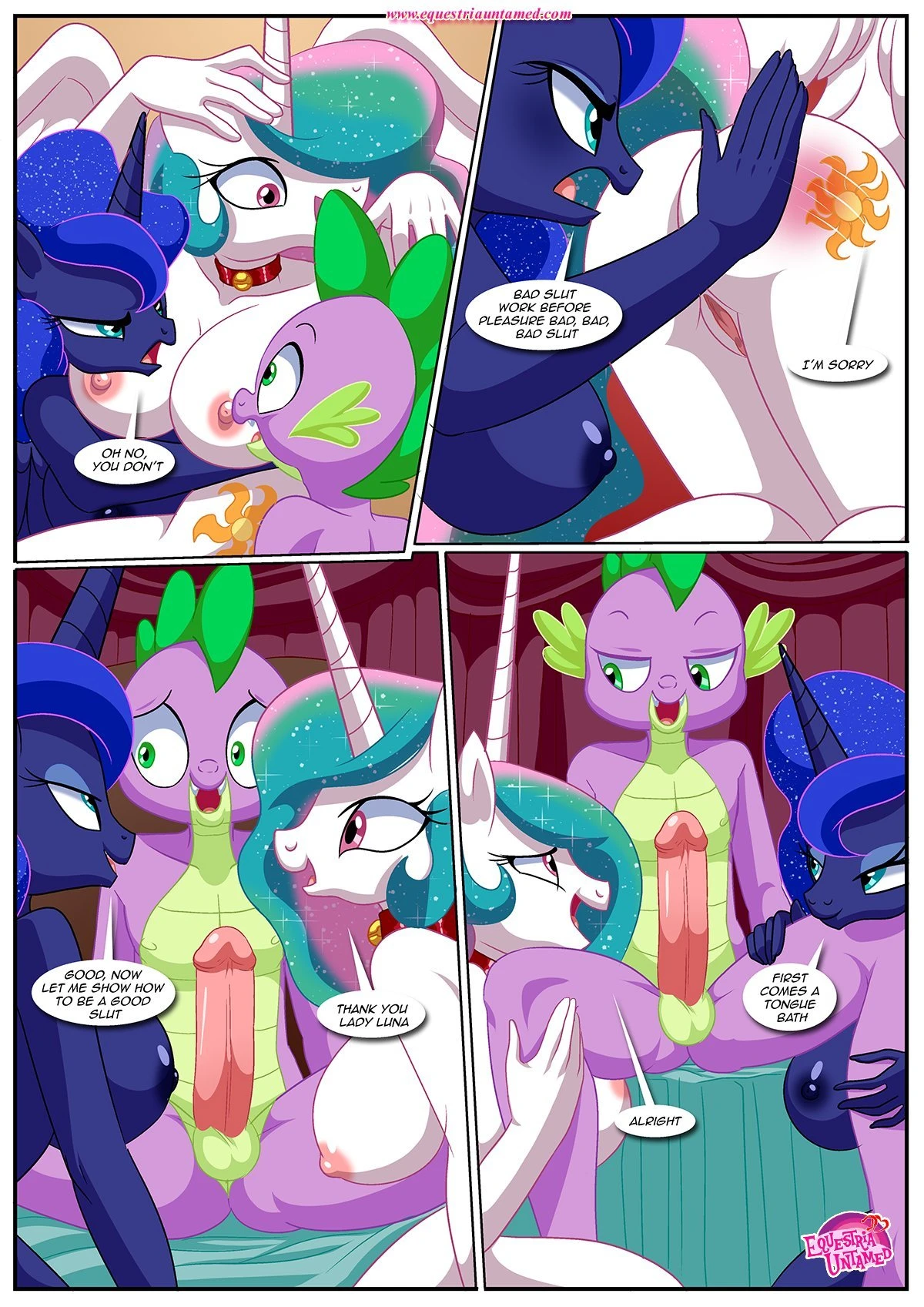 Spike's ultimate fantasy or the dragon king's harem porn comic picture 69