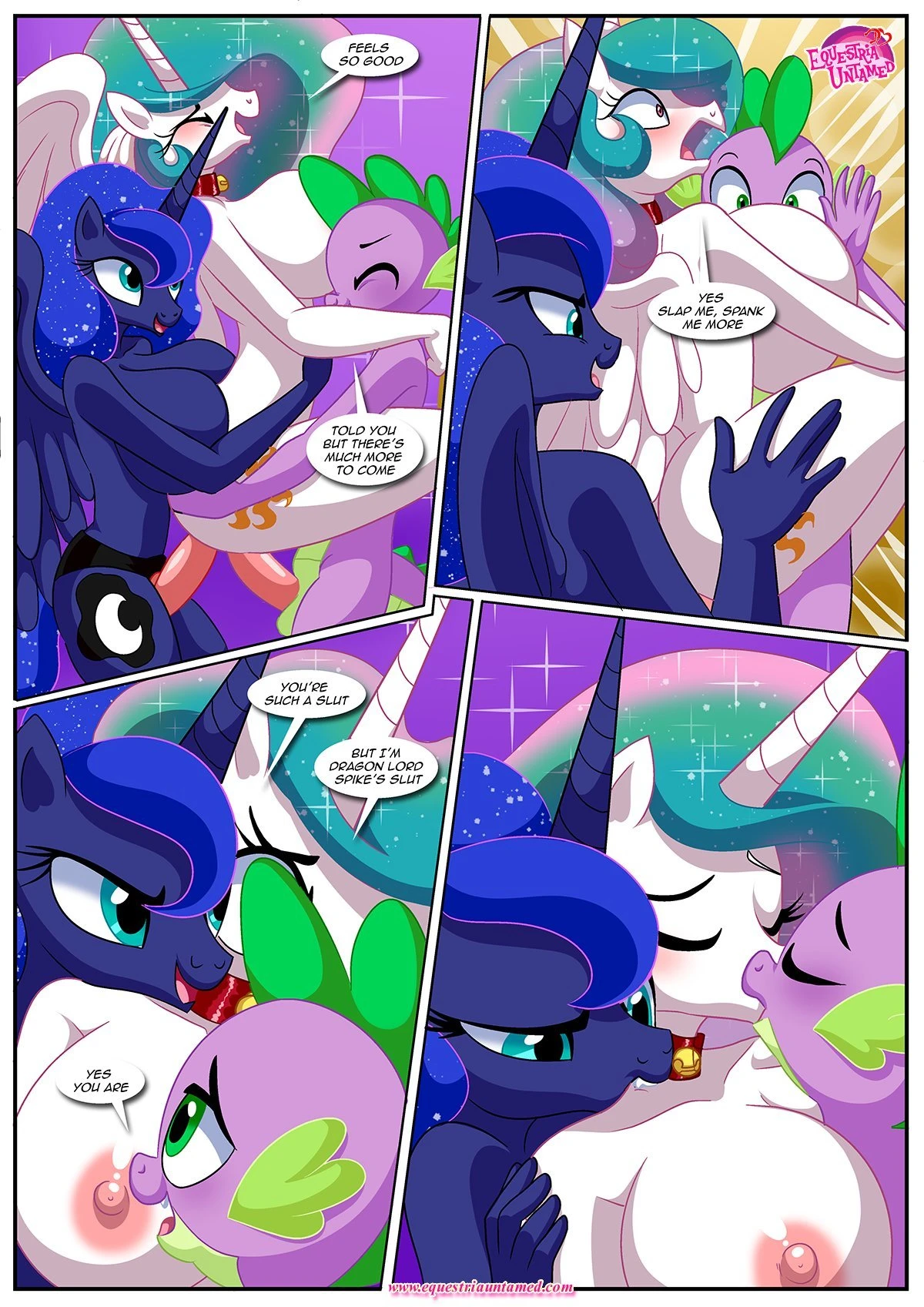 Spike's ultimate fantasy or the dragon king's harem porn comic picture 76