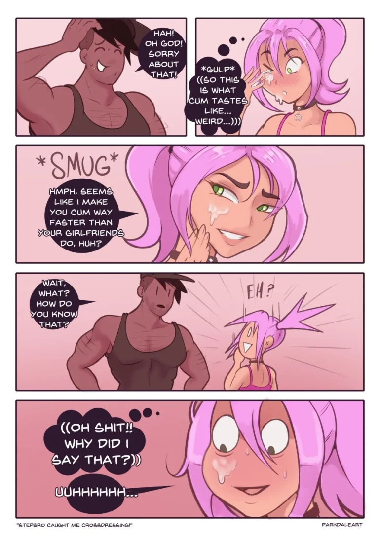 Stepbro caught me crossdressing porn comic picture 10