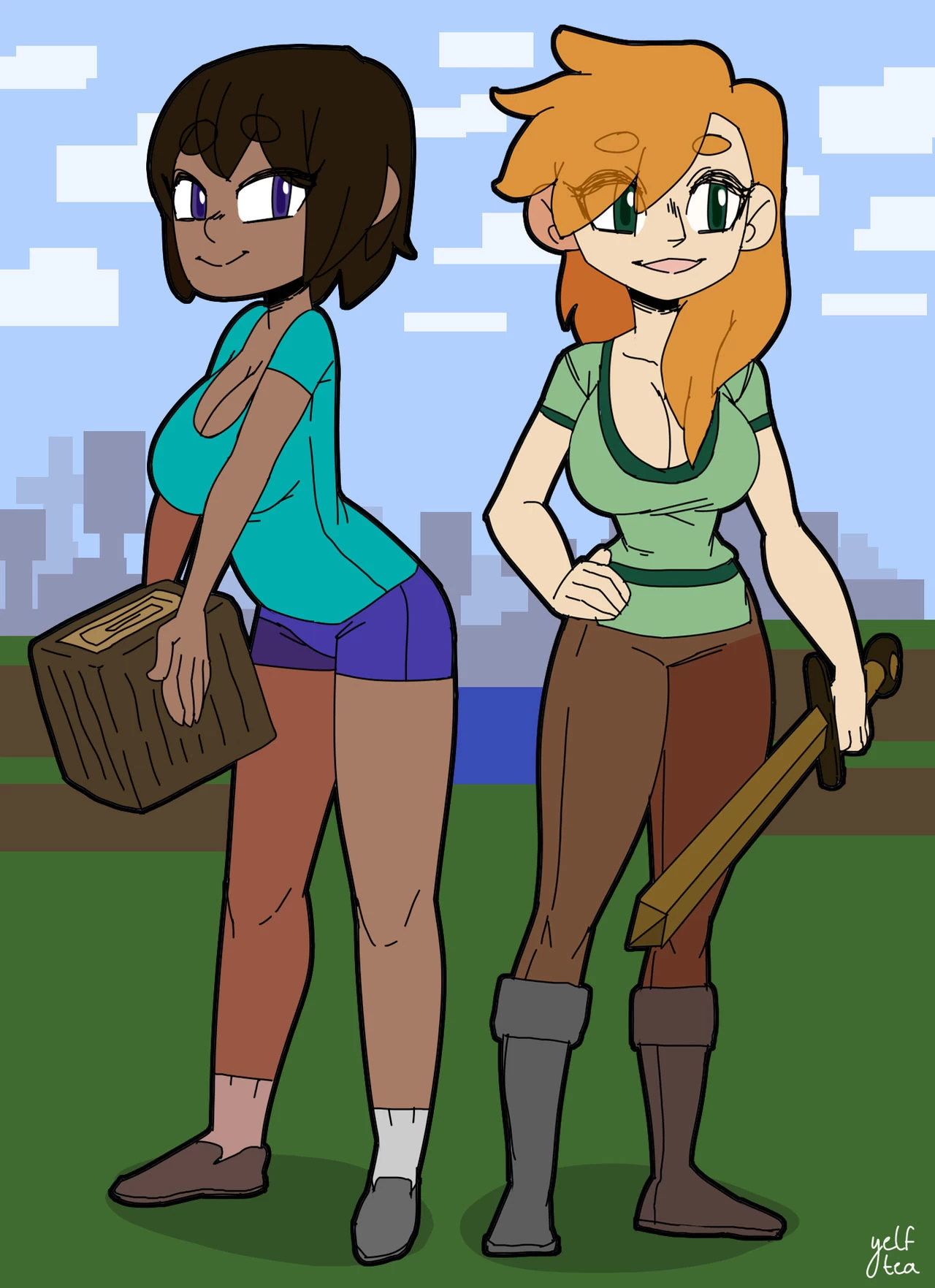 Stevenie and Alex Zombie Encounter porn comic picture 1