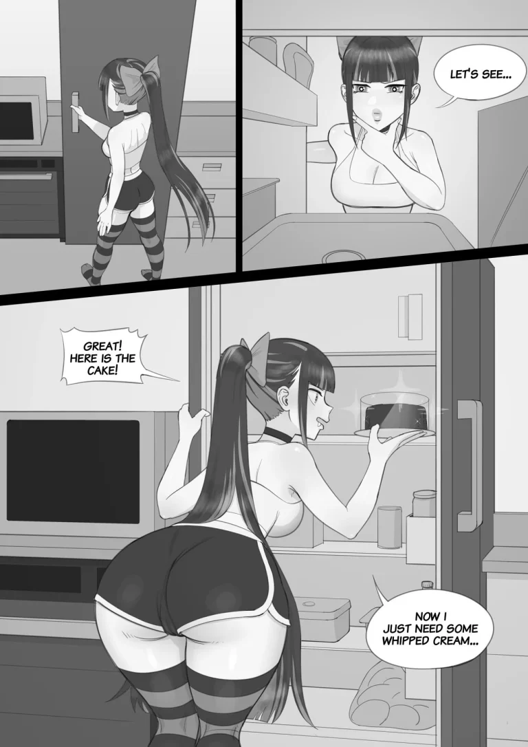 Stocking's Night Snack porn comic picture 2