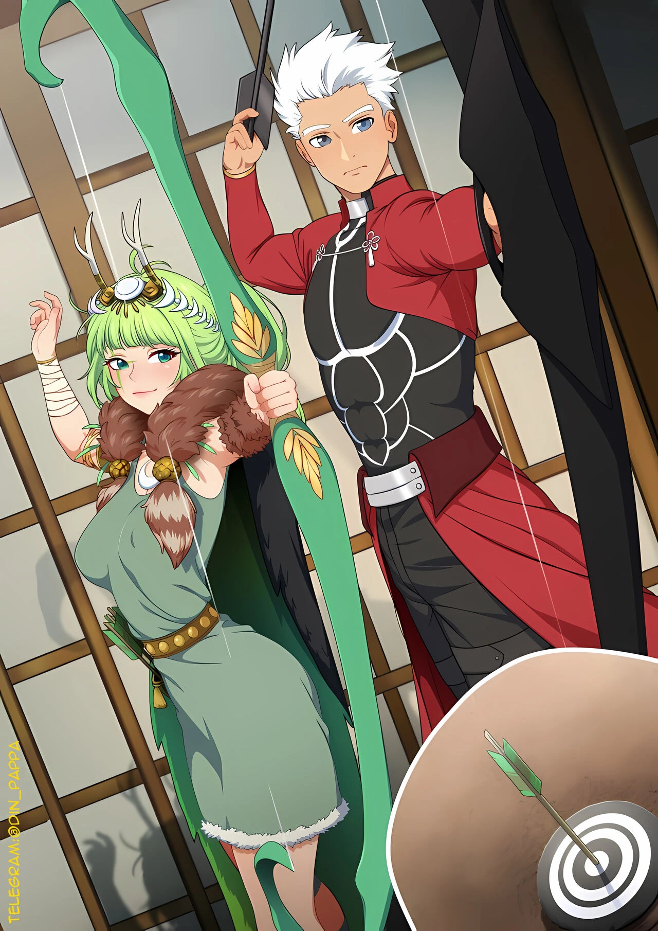 Strip Archery porn comic picture 2