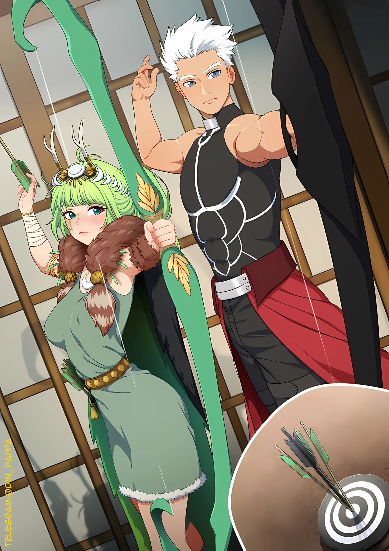 Strip Archery porn comic picture 3