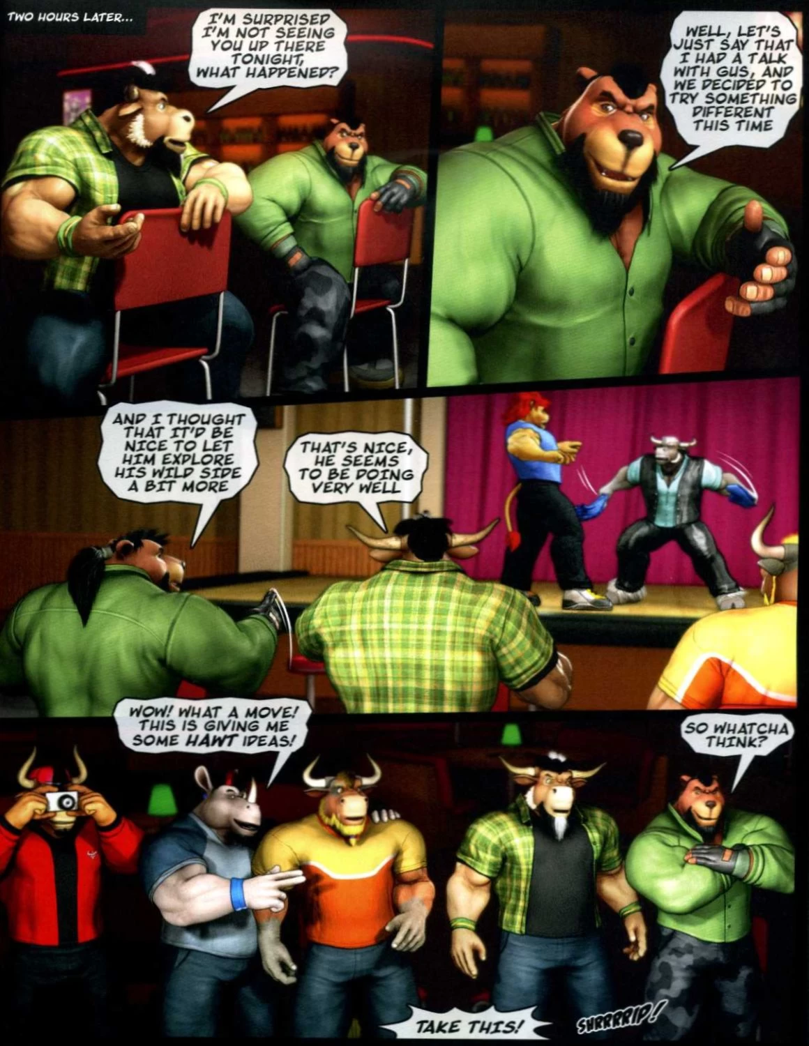 Strip Brawlers porn comic picture 45