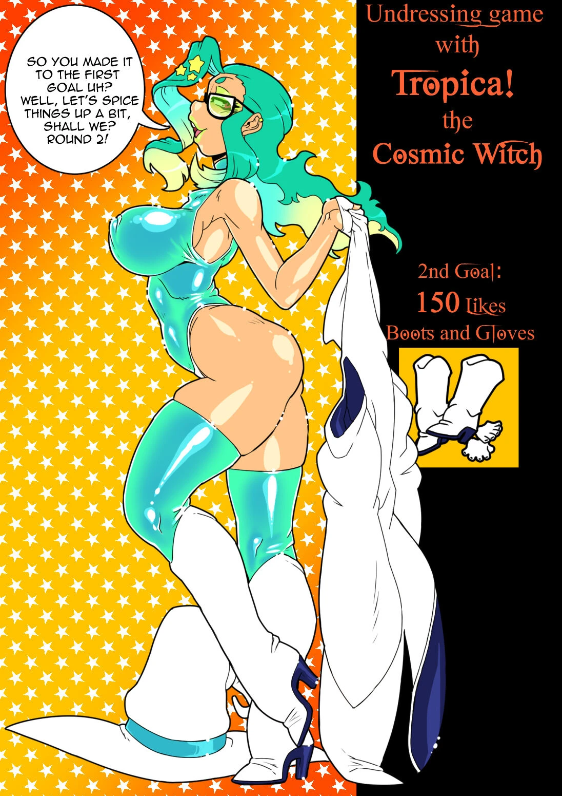 Stripgame with Tropica the Cosmic Witch porn comic picture 2