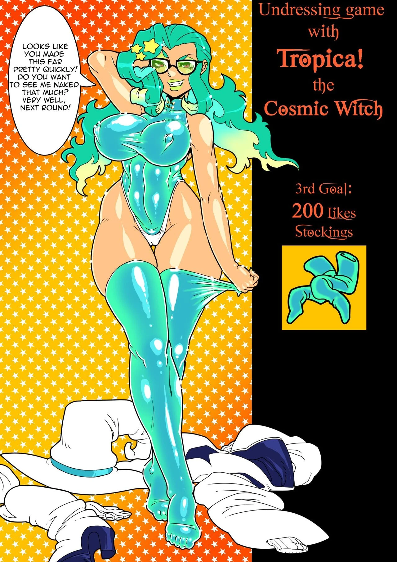 Stripgame with Tropica the Cosmic Witch porn comic picture 3