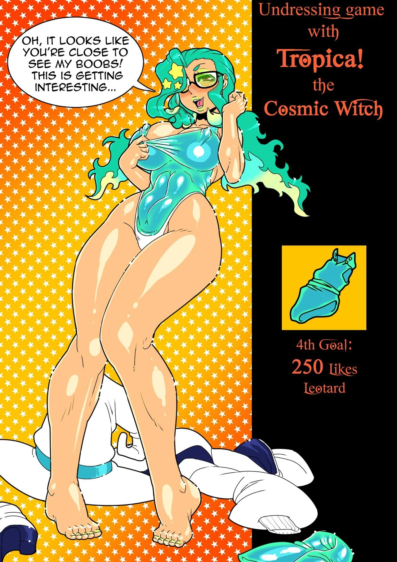 Stripgame with Tropica the Cosmic Witch porn comic picture 4