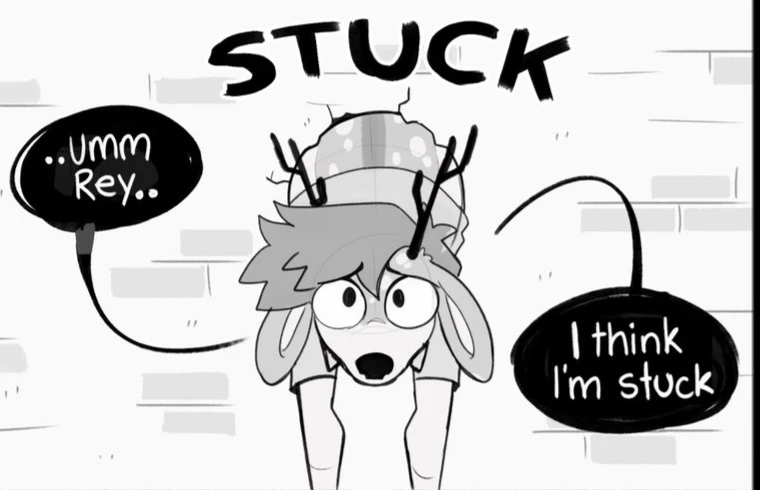 Stuck! porn comic picture 1