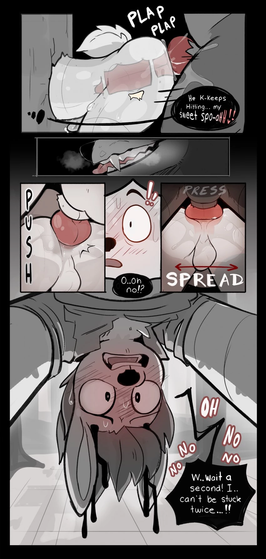 Stuck! porn comic picture 8