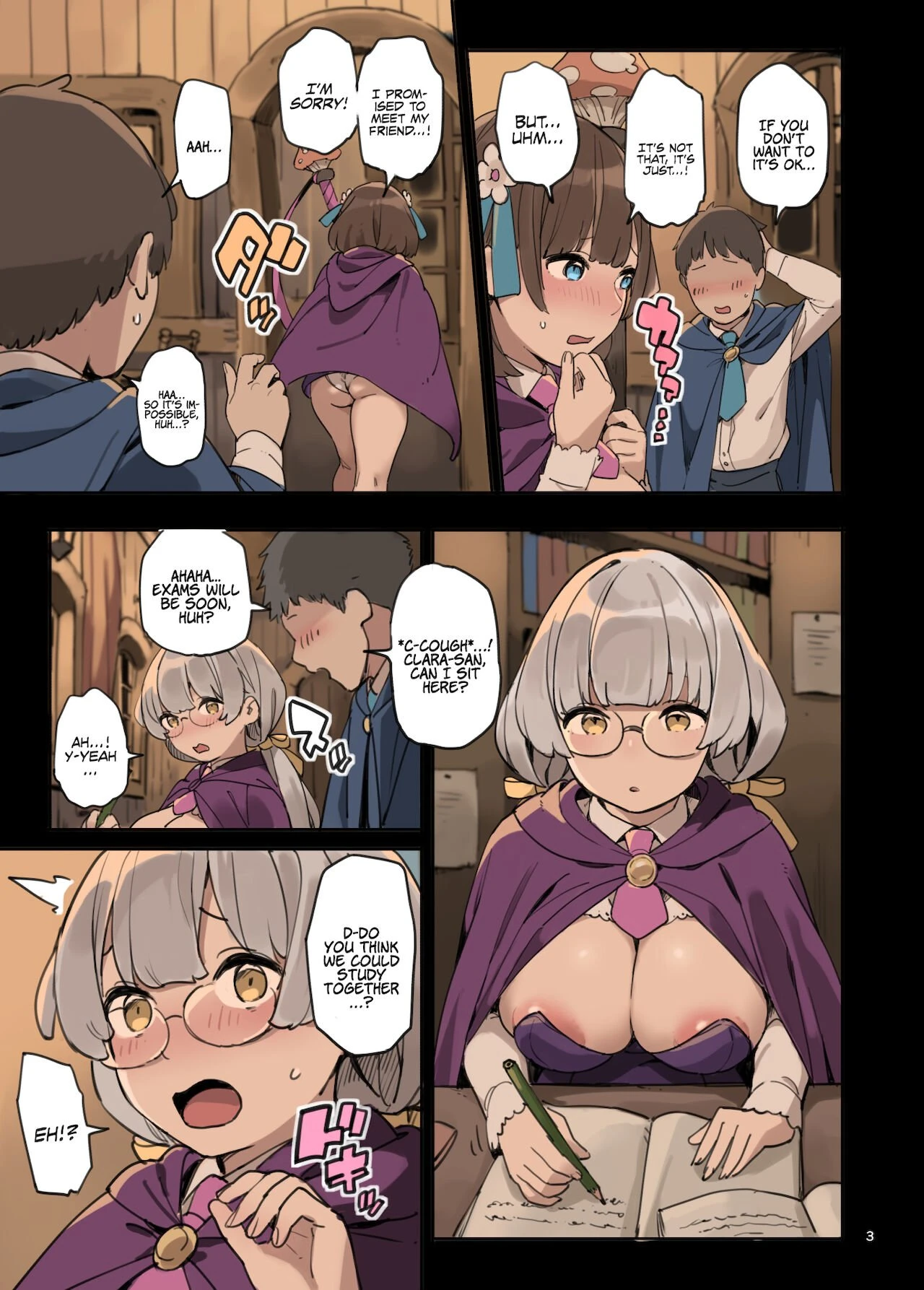Studying Sex with Magic! | Mahou de Ecchi no Obenkyou! porn comic picture 3