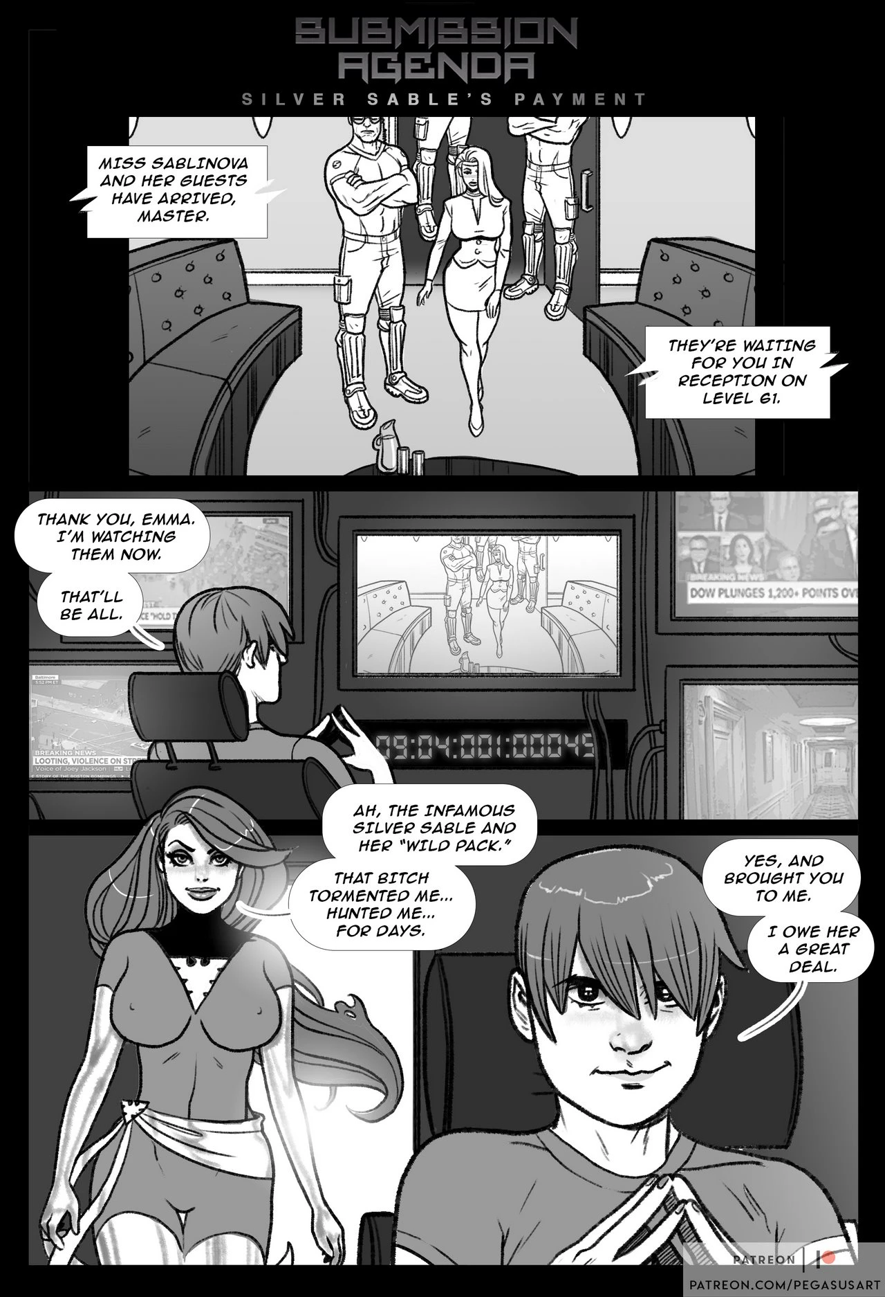 Submission Agenda Silver Sable porn comic picture 2