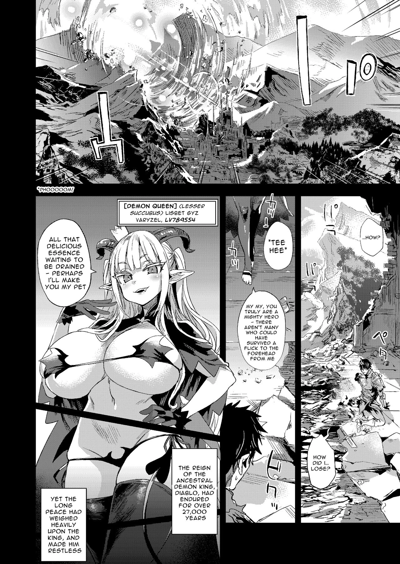 Succubus Joou vs Zako Goblin porn comic picture 4