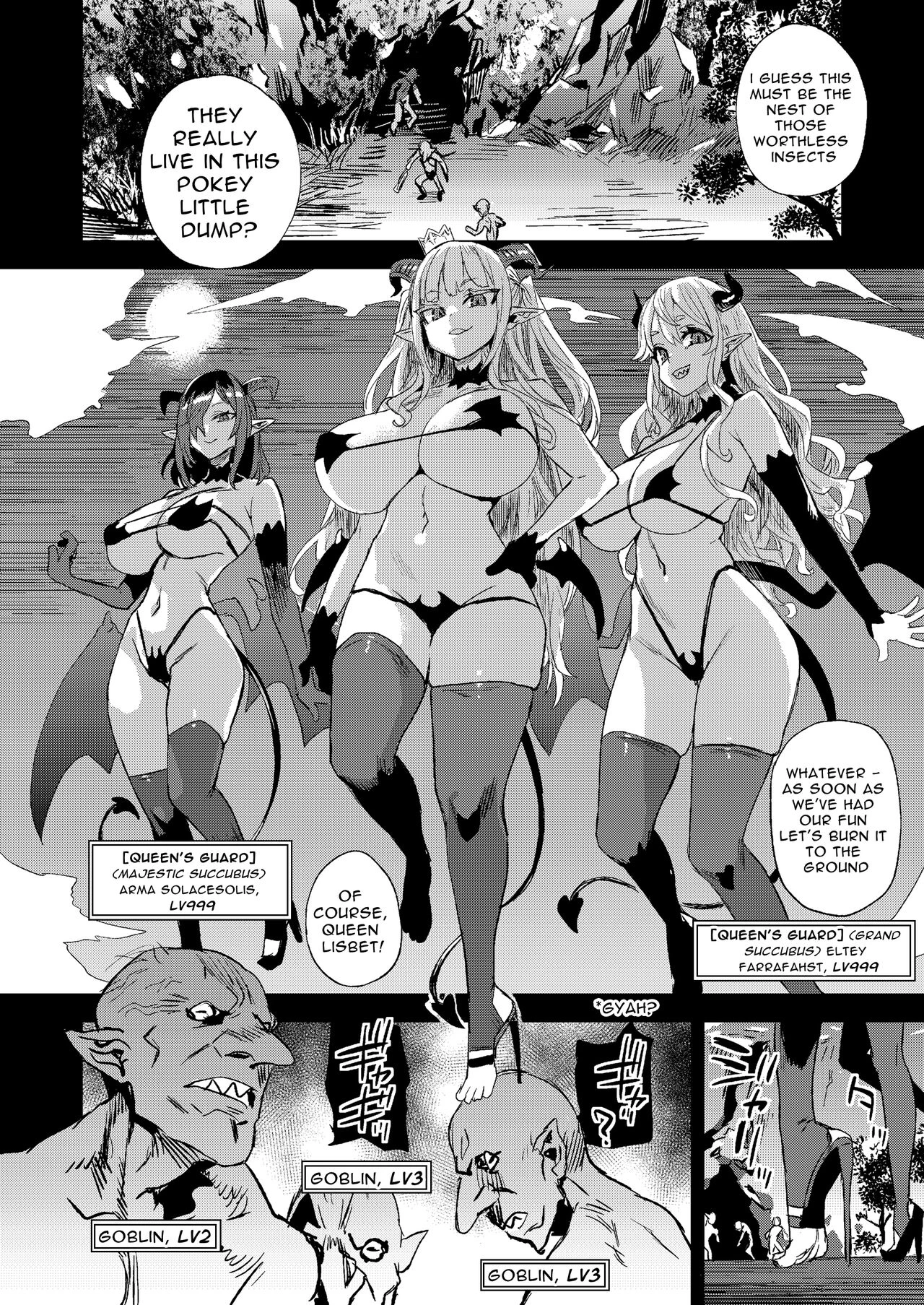Succubus Joou vs Zako Goblin porn comic picture 8