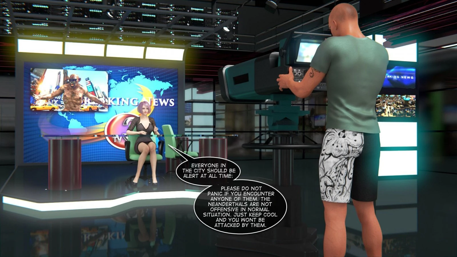 Sudden Invasion porn comic picture 3