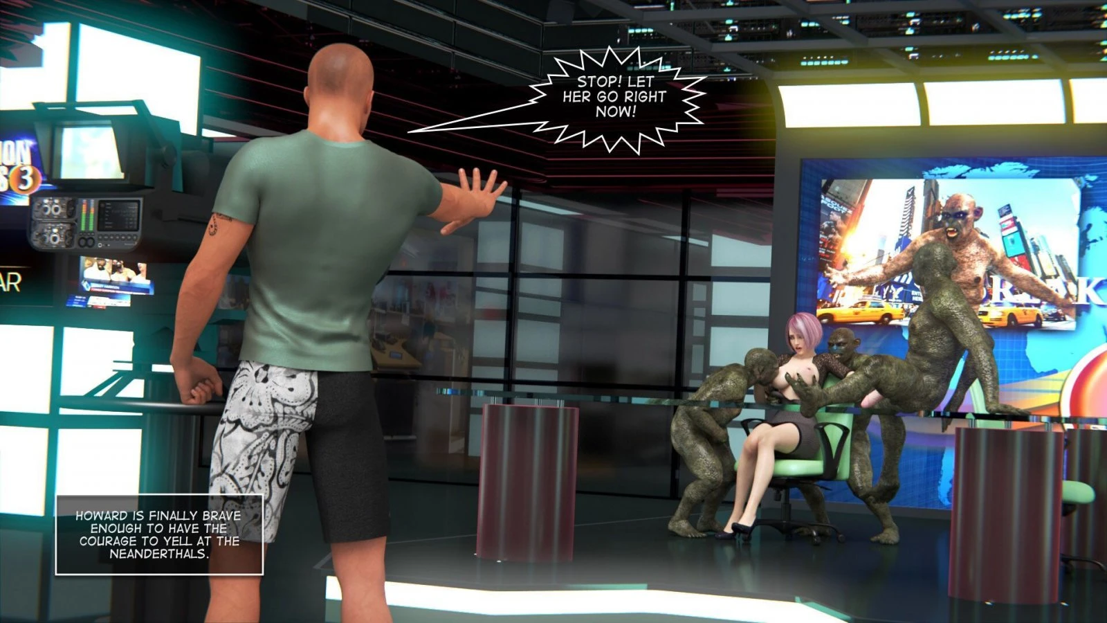 Sudden Invasion porn comic picture 30