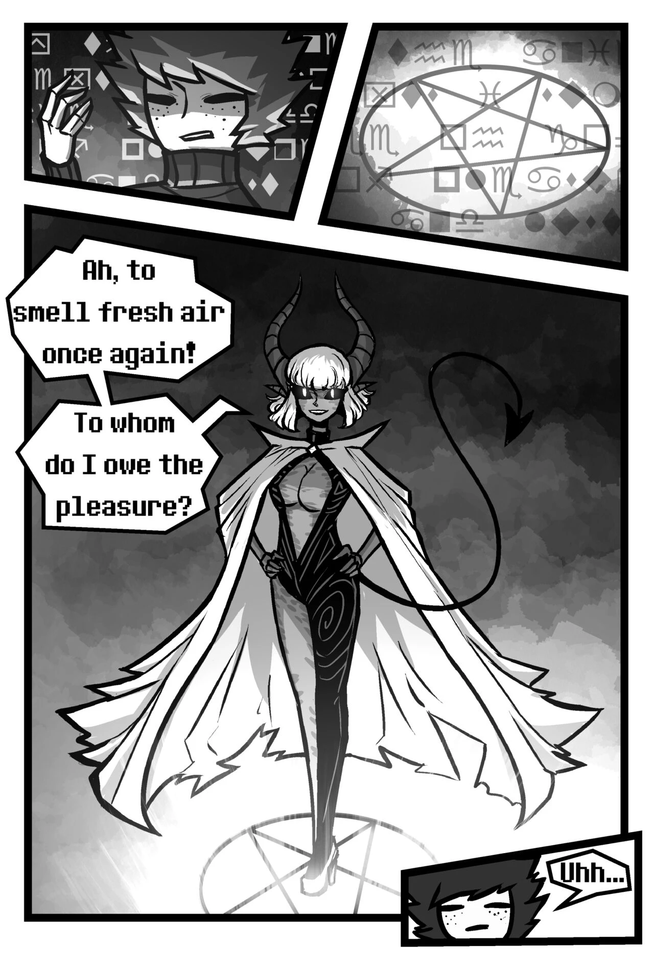 Summoning A Giant Succubus porn comic picture 2