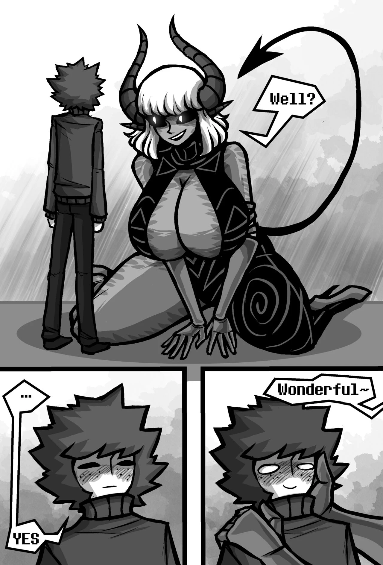 Summoning A Giant Succubus porn comic picture 6