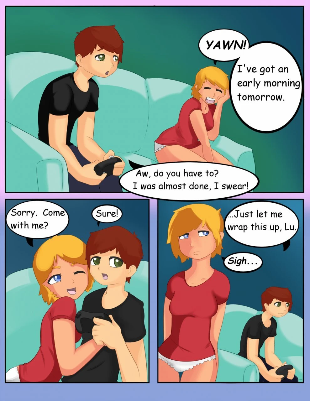 Sun and moon porn comic picture 1