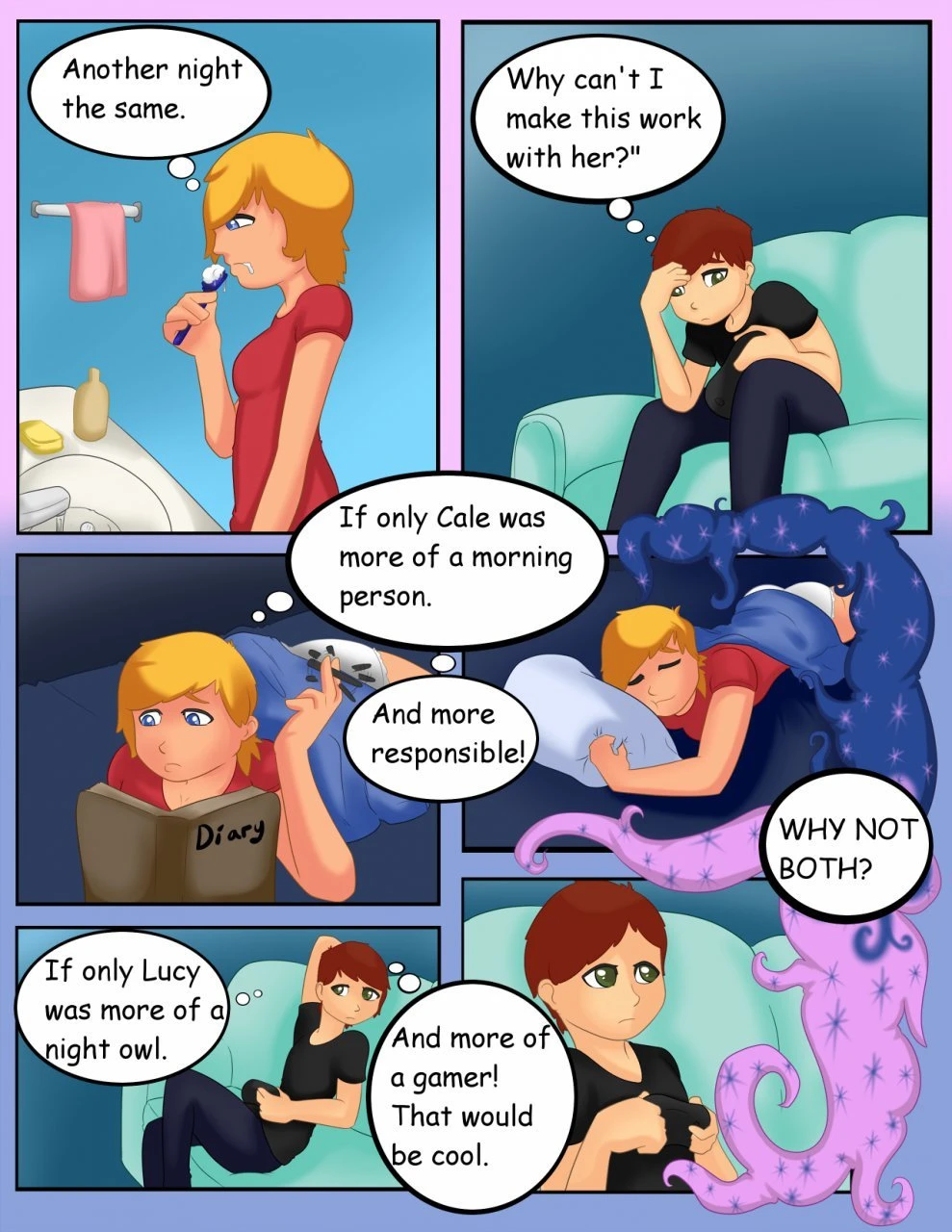 Sun and moon porn comic picture 2
