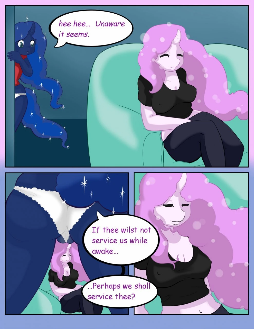Sun and moon porn comic picture 6