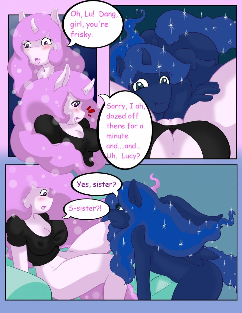 Sun and moon porn comic picture 8