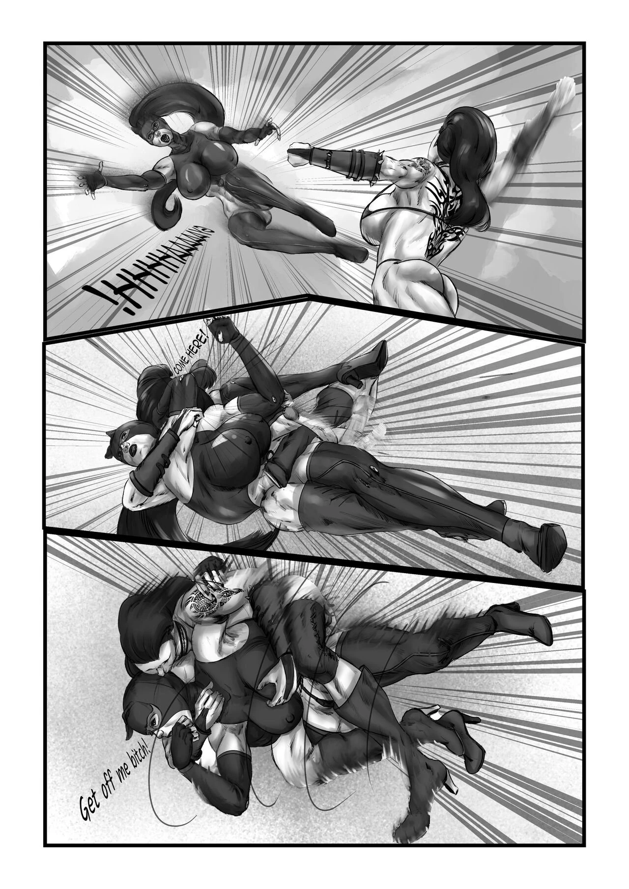 Super heroines XXX - Sakura Vs Savage Dick porn comic picture 5