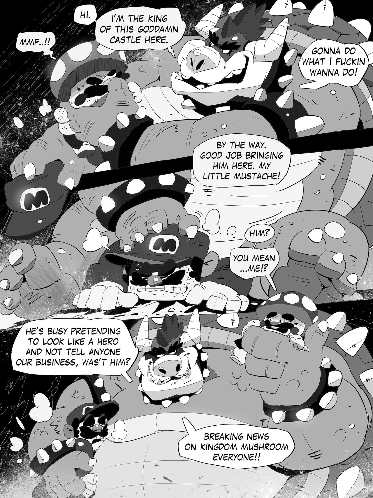 Super Mario Devolution porn comic picture 11