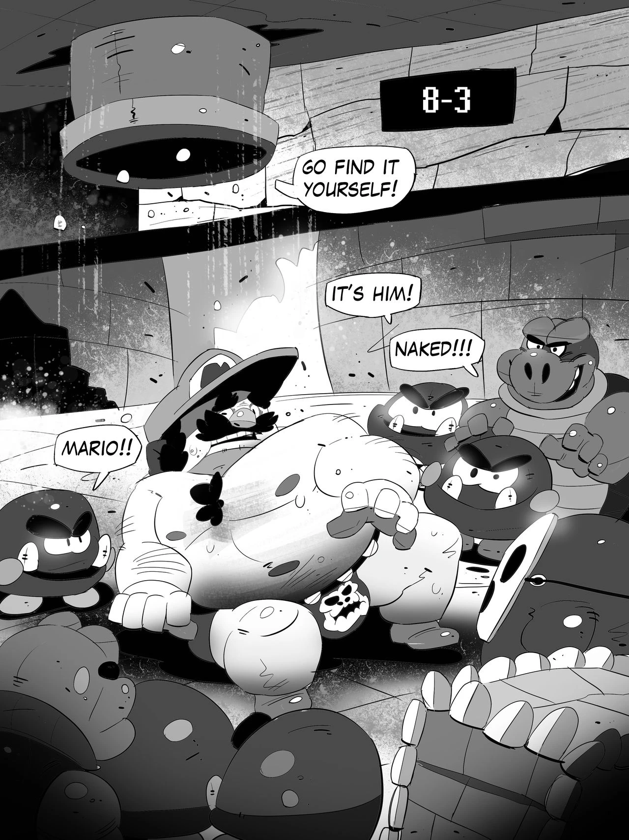 Super Mario Devolution porn comic picture 15