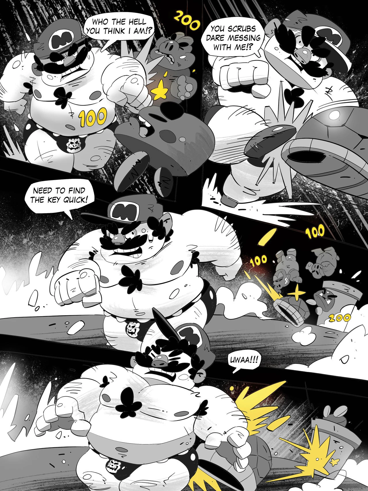 Super Mario Devolution porn comic picture 17