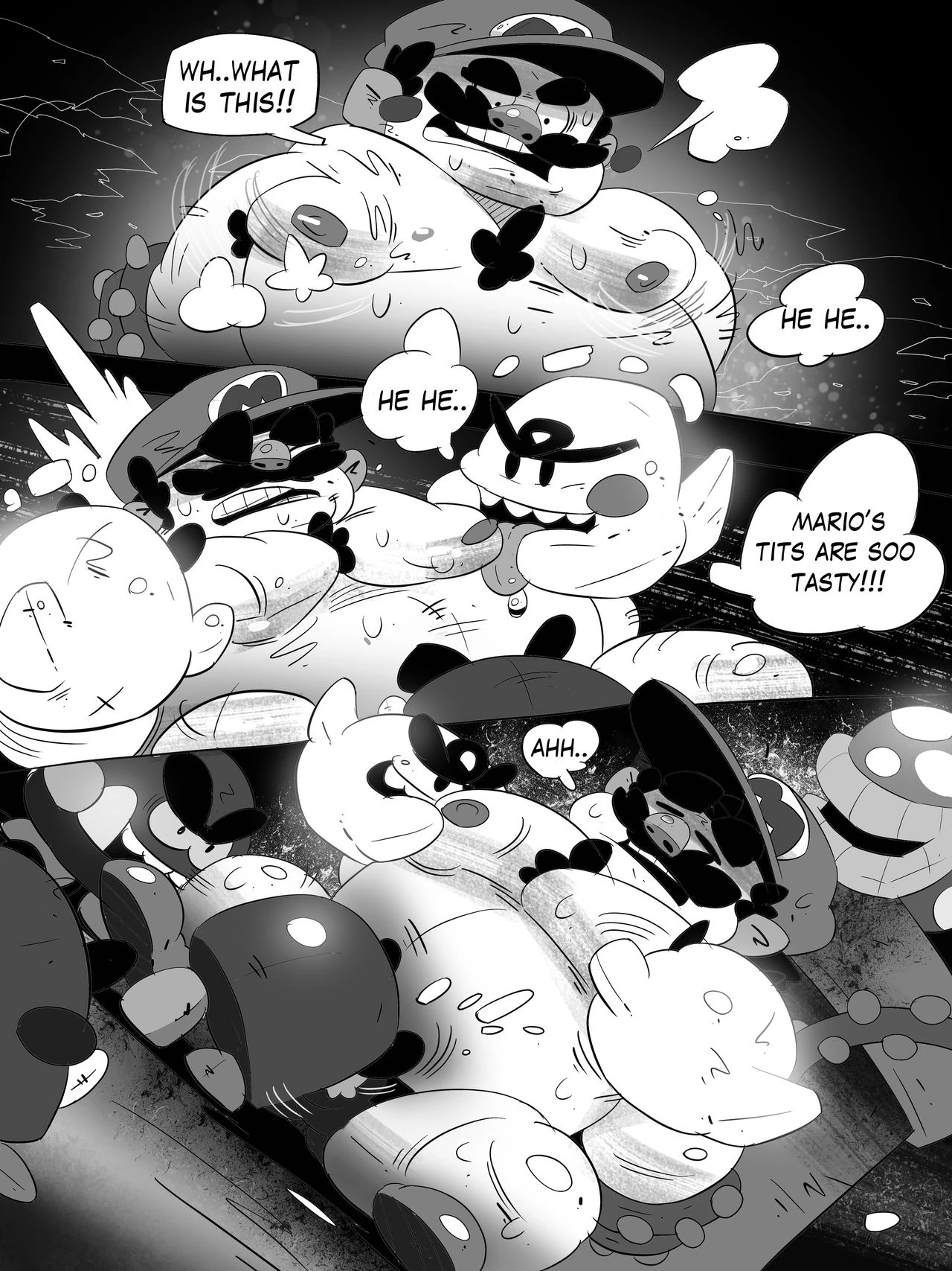 Super Mario Devolution porn comic picture 19