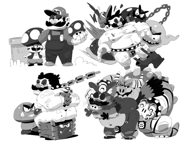 Super Mario Devolution porn comic picture 43