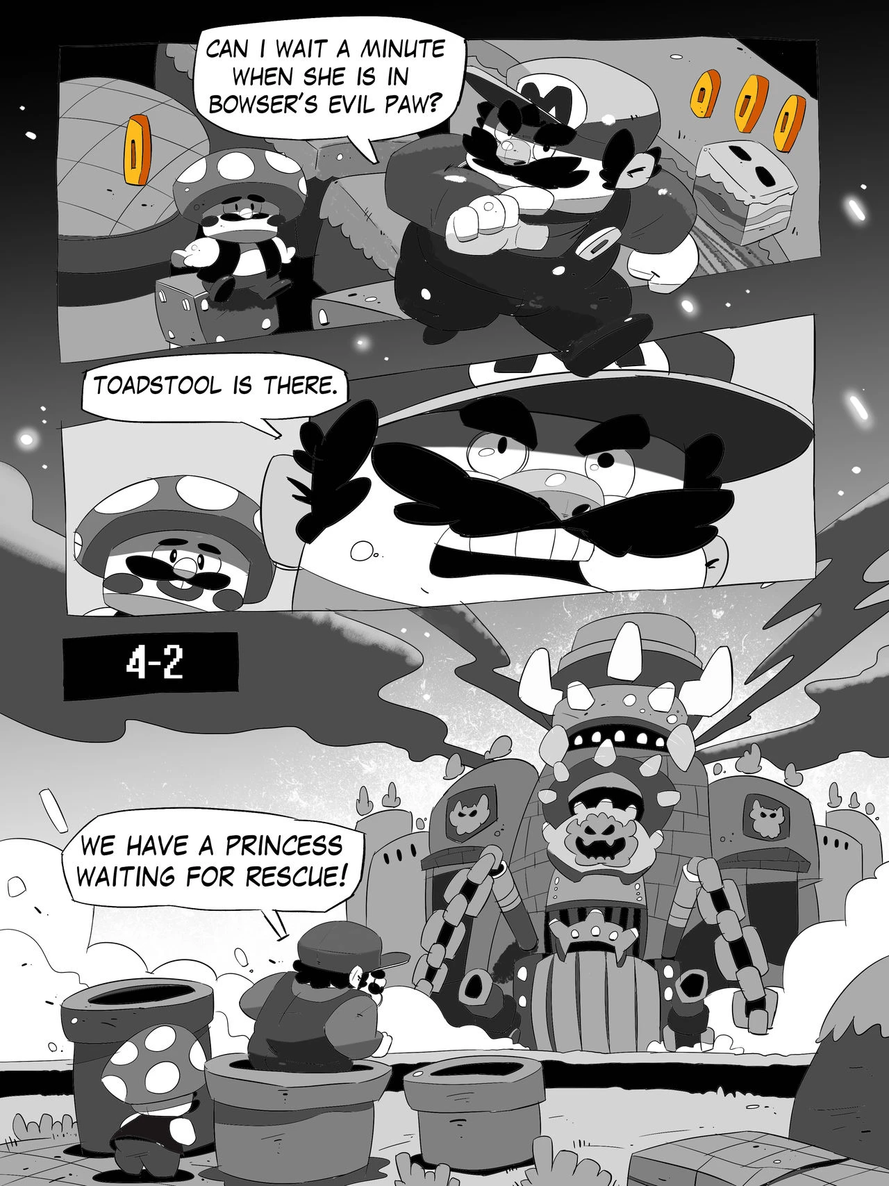 Super Mario Devolution porn comic picture 7