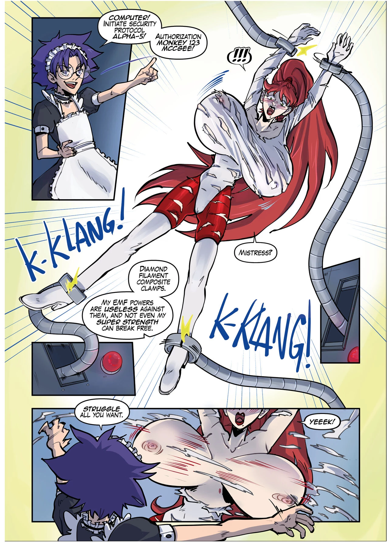 Super MILF vs. Red Oni (Spinnerette) porn comic picture 9