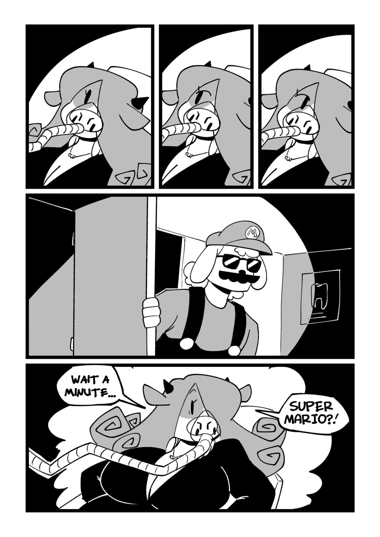 Super Milker Bros porn comic picture 5