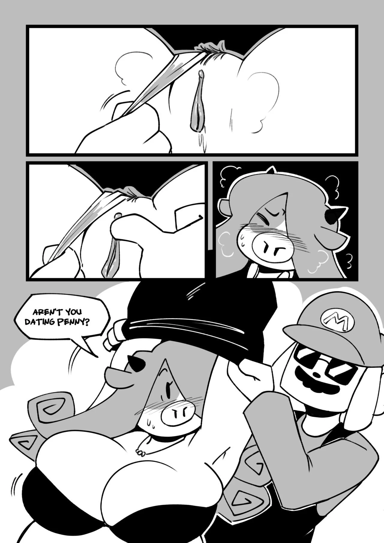 Super Milker Bros porn comic picture 7