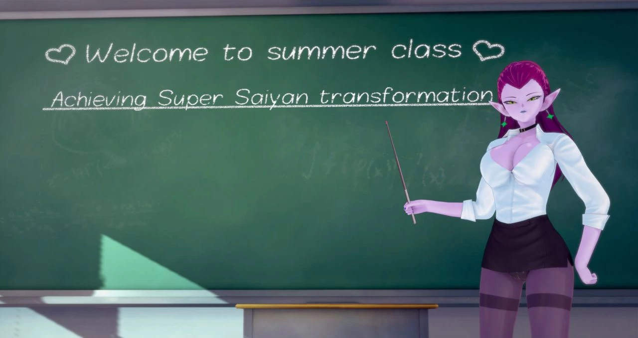 Super Saiyan Summer Class porn comic picture 1