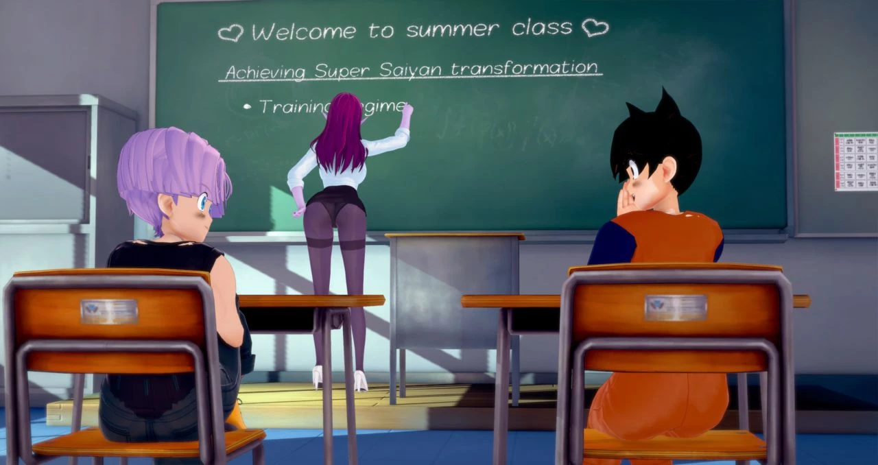 Super Saiyan Summer Class porn comic picture 2