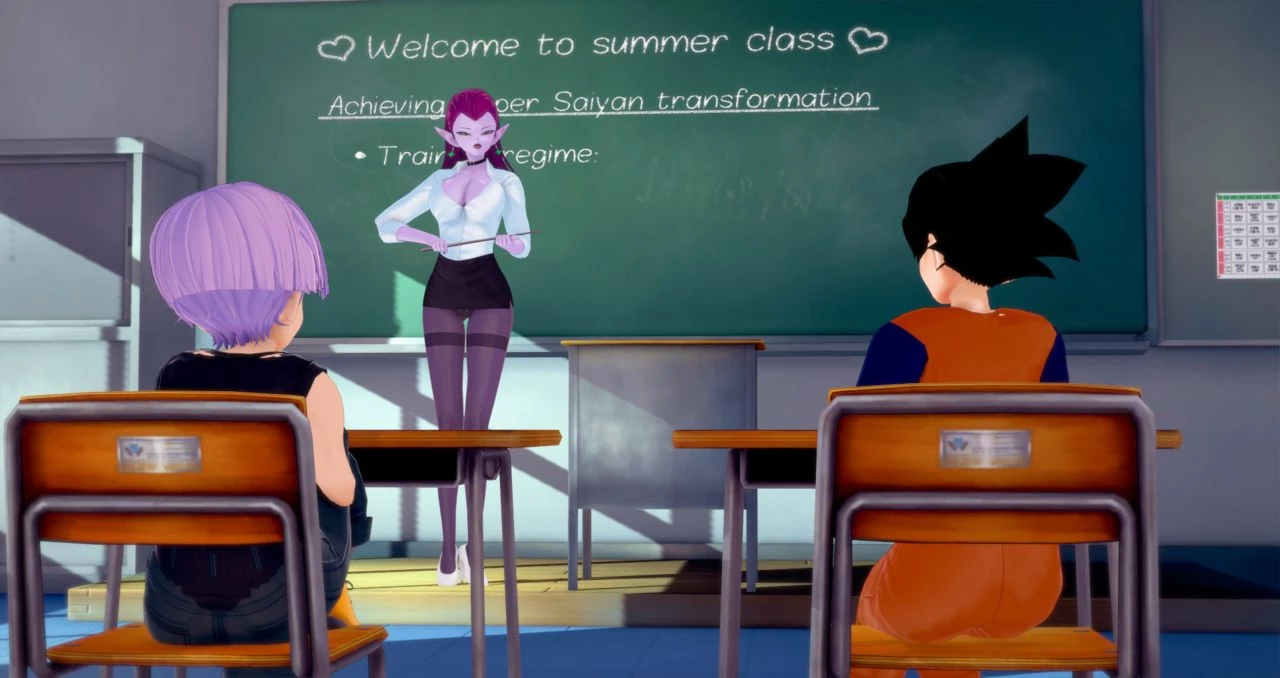 Super Saiyan Summer Class porn comic picture 3