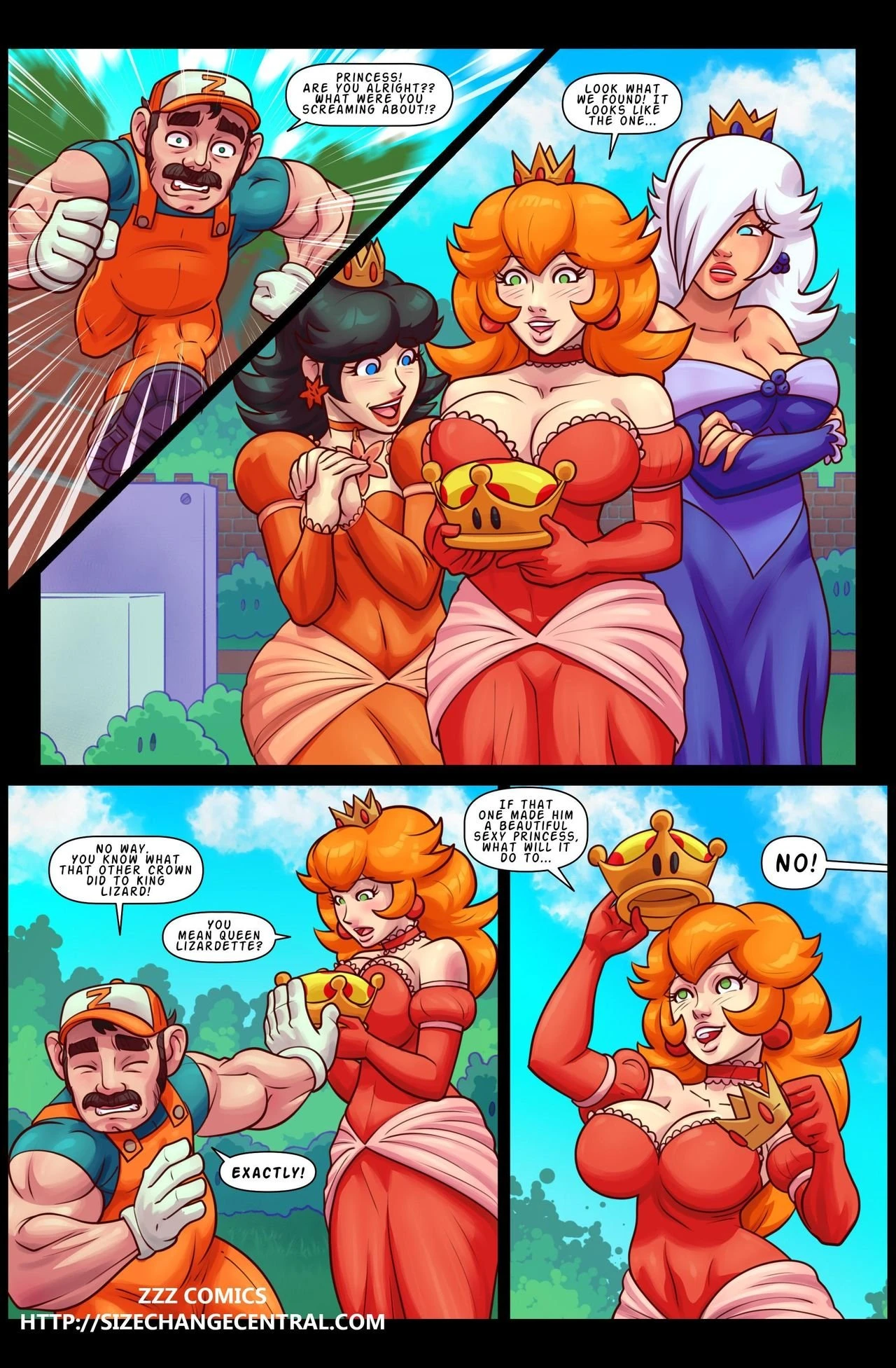 SUPER SIZEO SISTERS porn comic picture 2