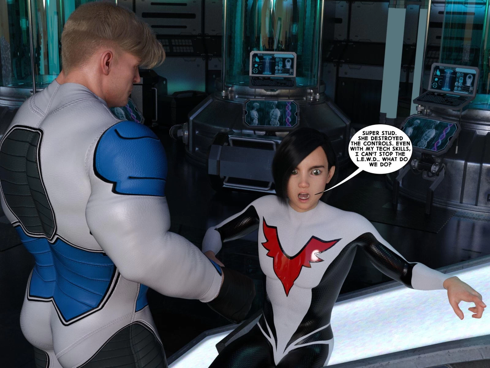 Super Slut porn comic picture 49