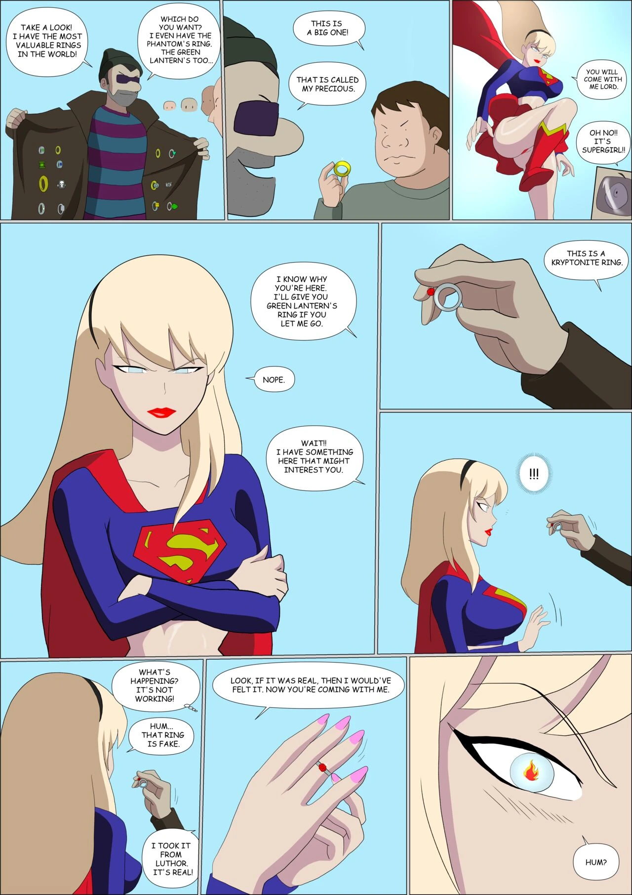 Supergirl X Wonder Woman porn comic picture 2