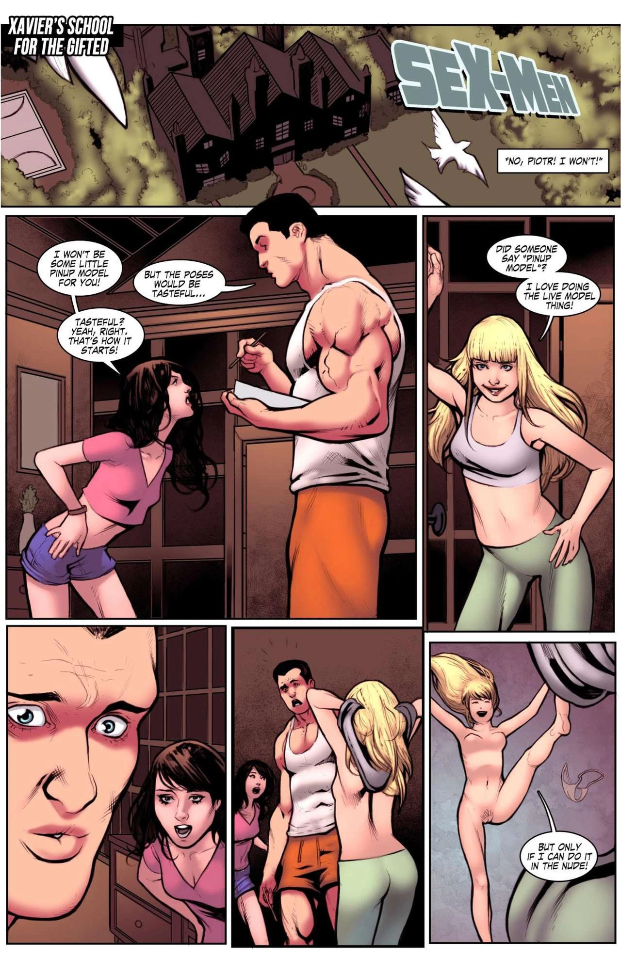 Superheroes After Dark porn comic picture 40