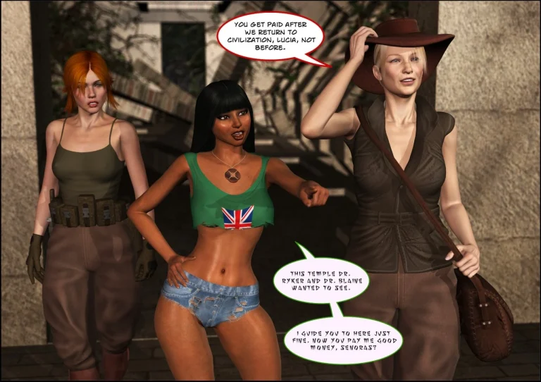 Susan Ryker and the Temple of Brown Cuties porn comic picture 3
